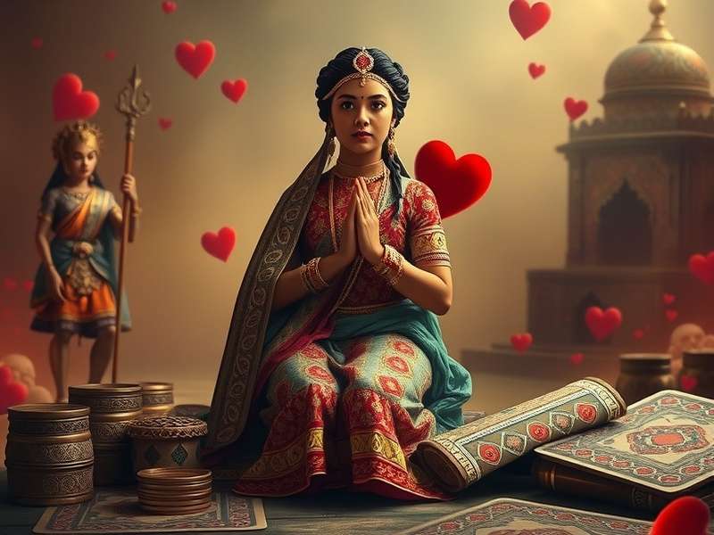 A strategic Hearts game in progress with cards fanned out, highlighting the Queen of Hearts