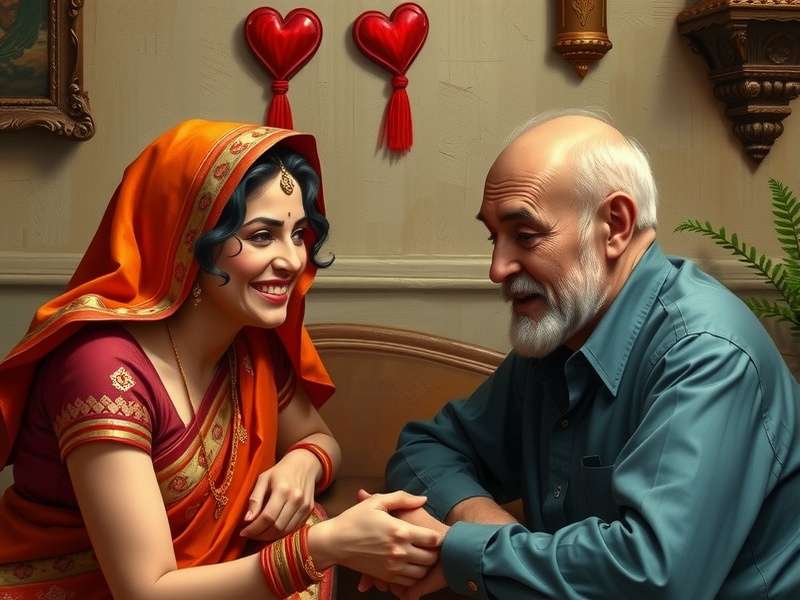 Bar chart showing age distribution of Hearts2Hearts members in India