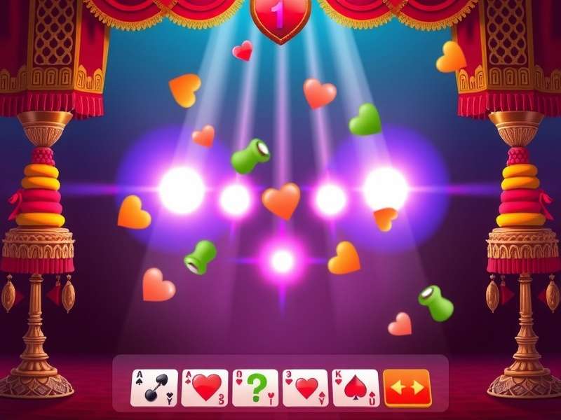 Hearts card game layout showing scoring cards