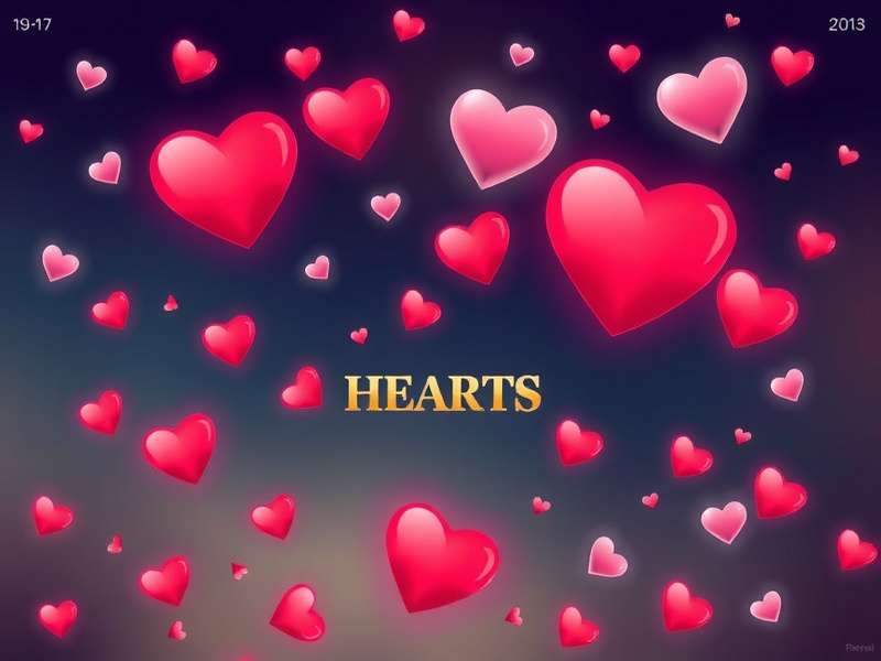 Diagram showing a Hearts game trick with card rankings