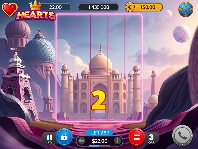 Hearts card game being played on a smartphone and physical cards