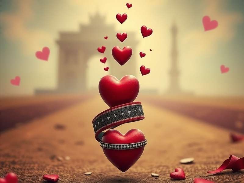 Hearts card game being played on a smartphone and traditional cards in India