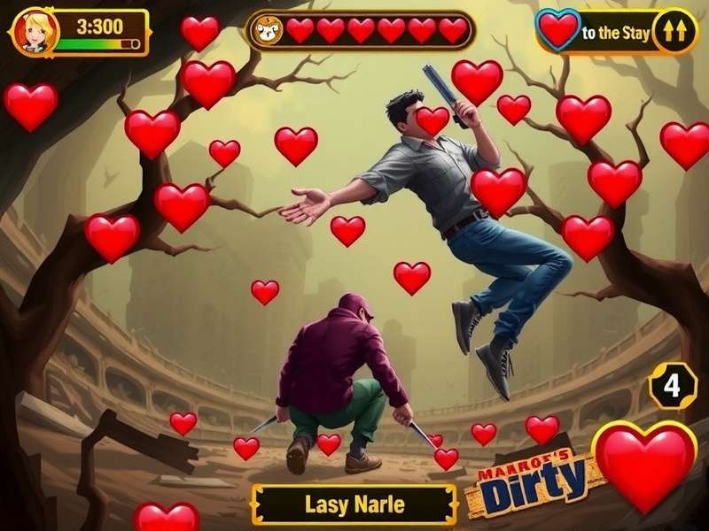 Hearts card game laid out on a table with the Queen of Spades visible