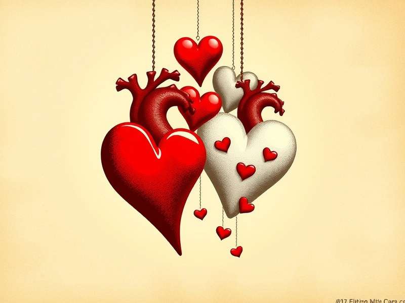 Hearts card game layout with four hands