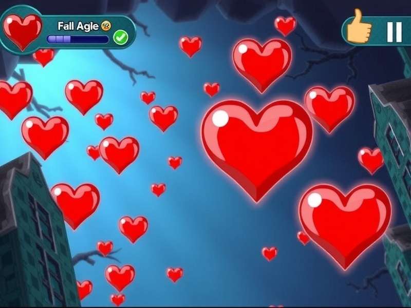 Mobile phone showing a Hearts game application interface