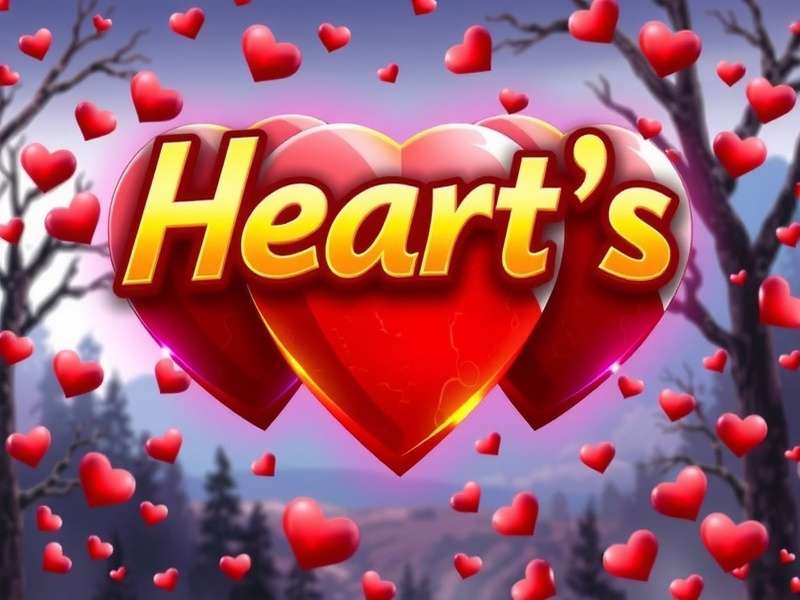 Hearts card game layout with Queen of Spades highlighted