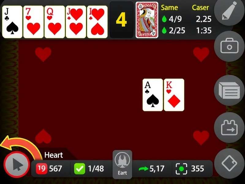 Hearts card game being played online on a laptop and mobile in India