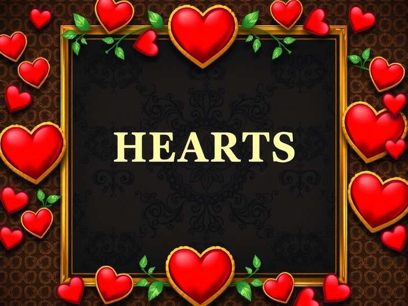 Hearts card game being played online in India