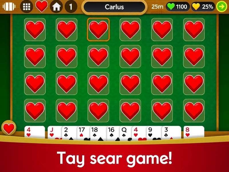 Professional Hearts players competing in tournament setting with cards visible