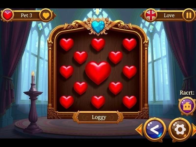 Hearts card game setup with cards fanned out on a wooden table