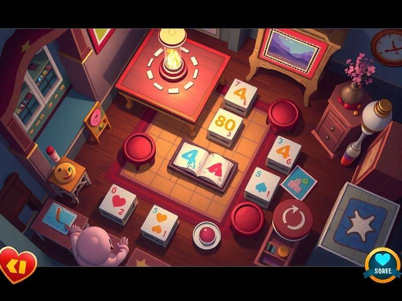 Buried Hearts card game session with Indian players around a table, showcasing intense gameplay and strategy.