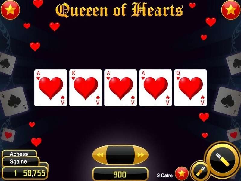 Queen Of Hearts Online — digital card table with Indian aesthetic, red and gold tones