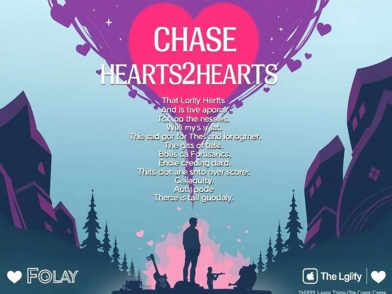 The Chase Hearts2hearts — official cover art featuring intertwined hearts and melodic waves